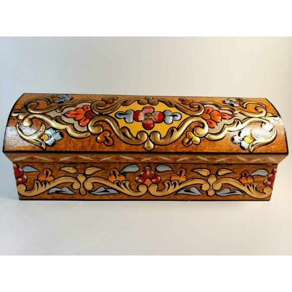 Bronze Small Hand Painted 3D Design Jewelry Box - Picture 6 of 6